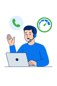 a person how are consult the customers and calculate their site speed