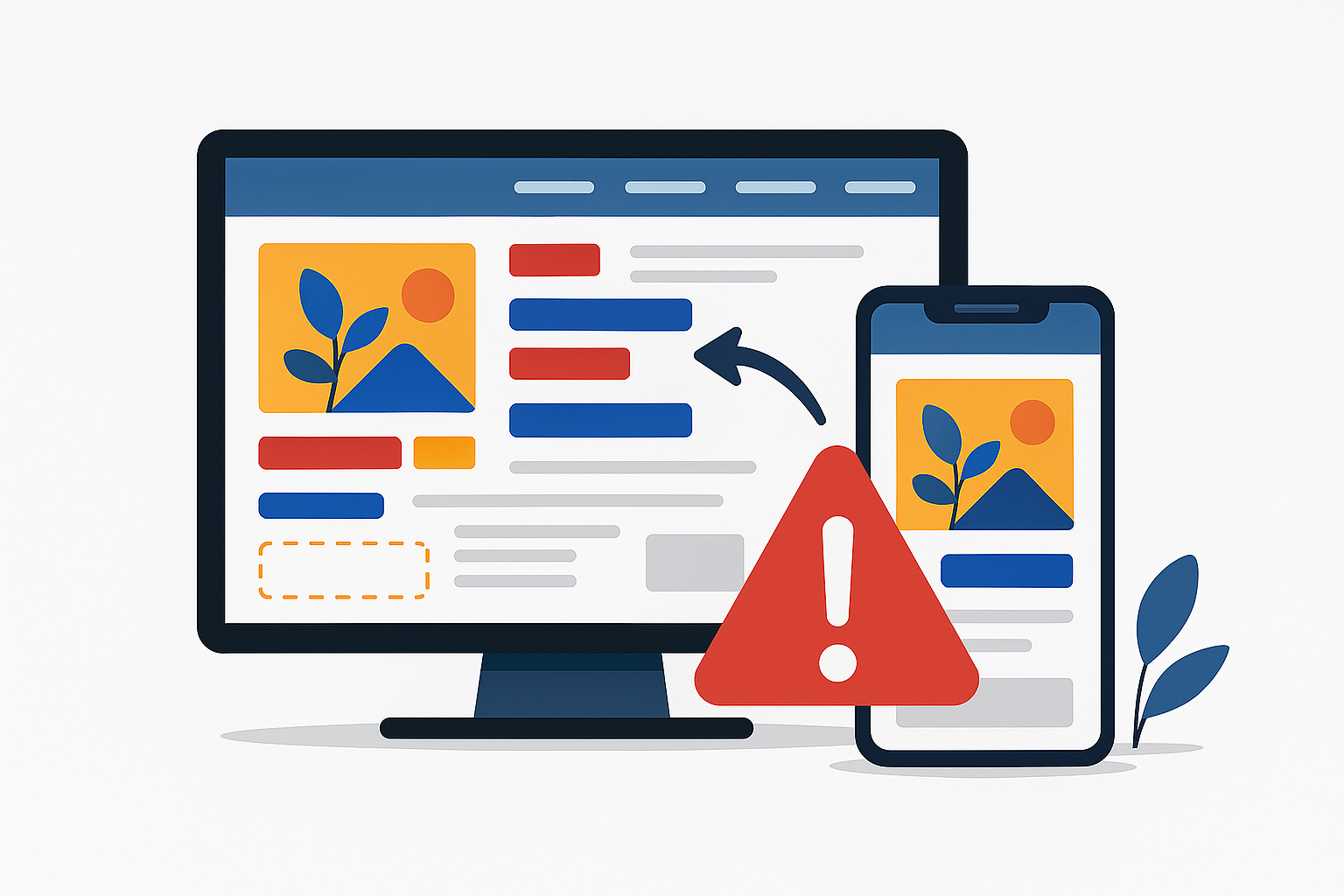 اشتباهات رایج : غیر واکنش گرا بودن در موبایل