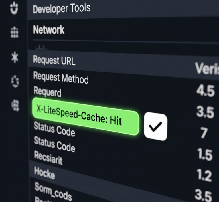 مشاهده هدر X-LiteSpeed-Cache: hit در مرورگر پس از اجرای اسکریپت خزنده