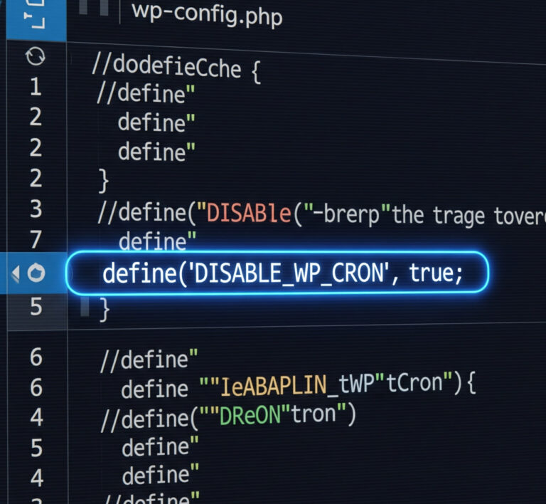 آموزش غیرفعال کردن WP-Cron با اضافه کردن کد در فایل wp-config.php
