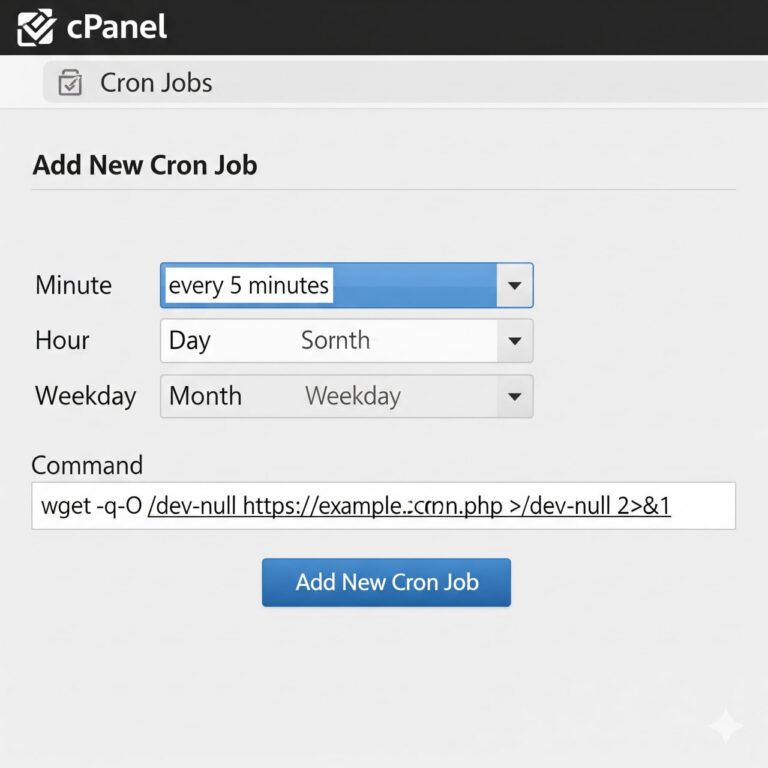 راهنمای تصویری ساخت کرون جاب سرور برای بهینه سازی wp-cron وردپرس
